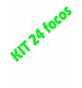 kit 24 focos completo + tierra