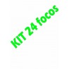 kit 24 focos completo + tierra